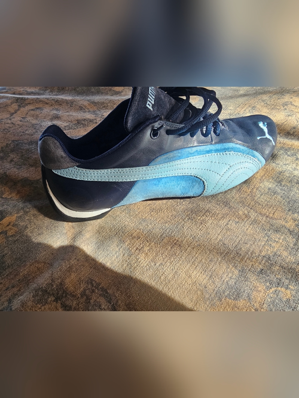 VTG 2006 Puma Future Cat Low "Big Cat" Navy Sky Blue Motorsport Y2K